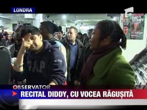 Rapperul Diddy, cu vocea ragusita