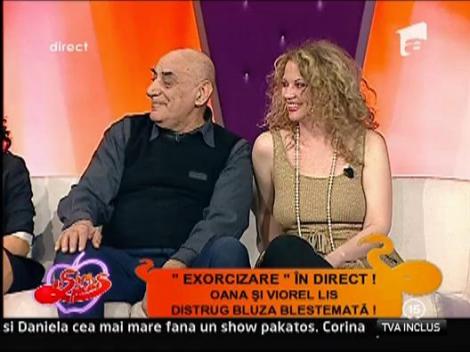 Oana si Viorel Lis distrug bluza blestemata in direct
