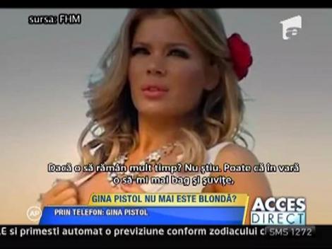 Gina Pistol nu mai este blonda
