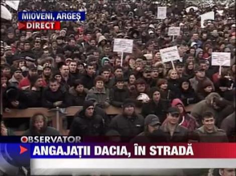 Angajatii Dacia, in strada