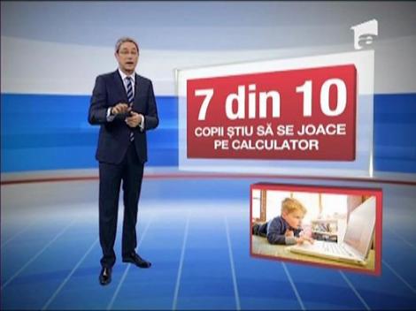 Copiii, tot mai dependenti de calculator