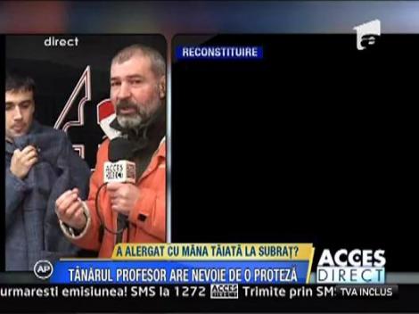 A alergat spre spital cu bratul taiat de tren