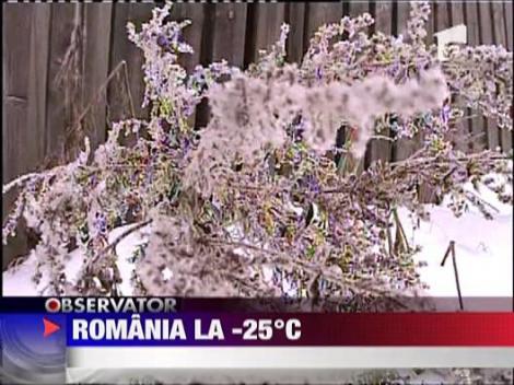Romania la -25 de grade Celsius