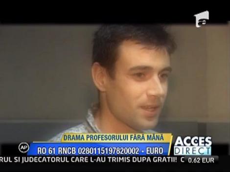 Profesorul ramas fara brat a fost externat astazi