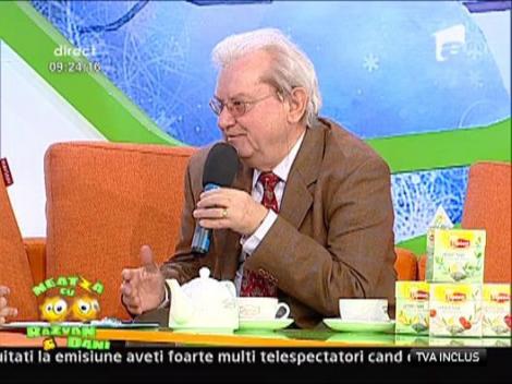 Prof. dr. Gheorghe Mencinicopschi despre ceai