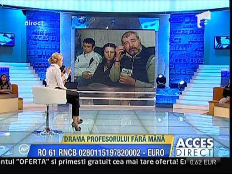 Gigi Becali - 3000 de euro pentru profesorul ramas fara brat
