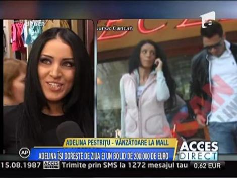 Adelina - vanzatoare pentru o zi la Mall