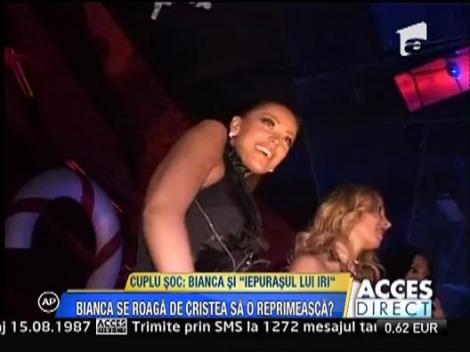 Bianca si Flore, "iepurasul lui Iri" - cuplu provocator intr-un club din Brasov