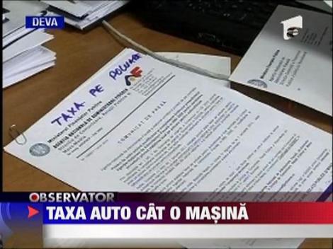 Intra in vigoare noile taxe de poluare