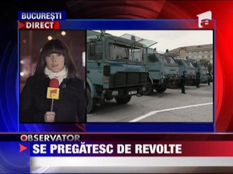 Jandarmeria Romana se pregateste de revolte