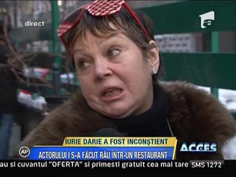 Iurie Darie - de urgenta la spital