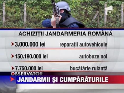 Jandarmeria, cumparaturi de 49 de milioane de euro