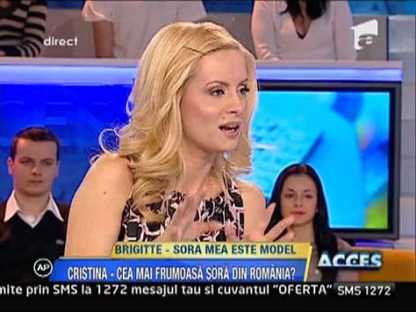 Brigitte o prezinta pe Cristina, frumoasa ei sora, la Acces Direct