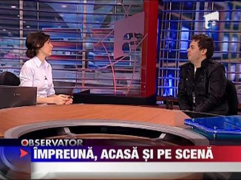 Cristina "Morena" si Tom Boxer, impreuna acasa si pe scena