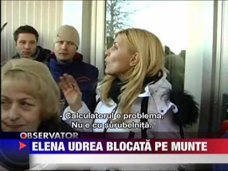 Elena Udrea, blocata in telegondola