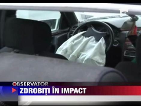 7 oameni ranitii in impactul de pe sosea