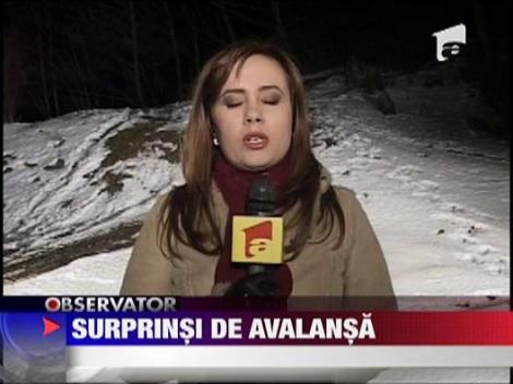 Cinci turisti au fost surprinsi de o avalansa in Masivul Iezer-Papusa