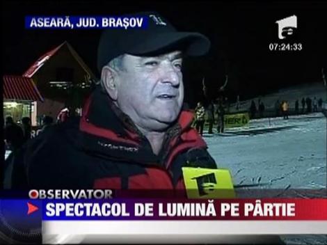 Spectacol de lumini pe partia Zanoaga