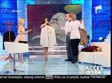 Viorel Lis probeaza sacouri pentru nunta