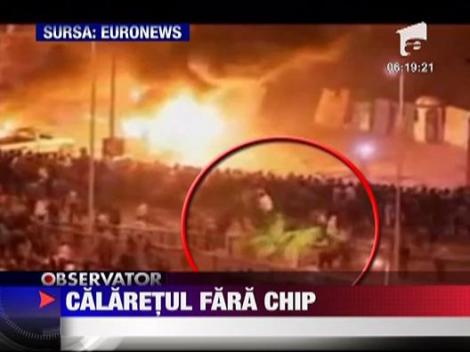 Calaret fara chip surprins de reporterii televiziunii americane MS NBC in Egipt