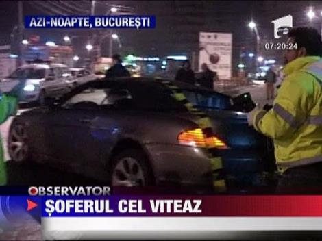 Un sofer bucurestean a lovit zece masini dintr-o lovitura