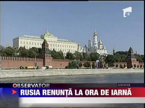 Rusia renunta la ora de iarna