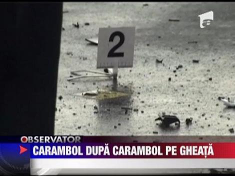 Zeci de accidente in aceasta dimineata din cauza ghetii