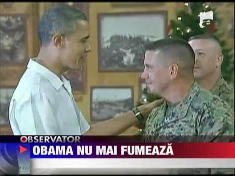 Obama nu mai fumeaza