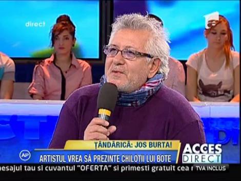 Tandarica - vrea sa prezinte pe podium chilotii lui Botezatu