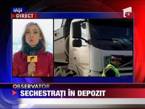Inspectori sechestrati in depozit