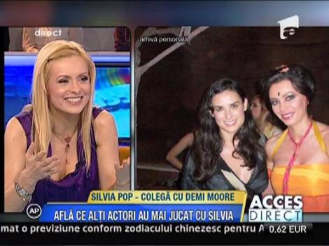 Silvia Pop - colega de platou cu Demi Moore