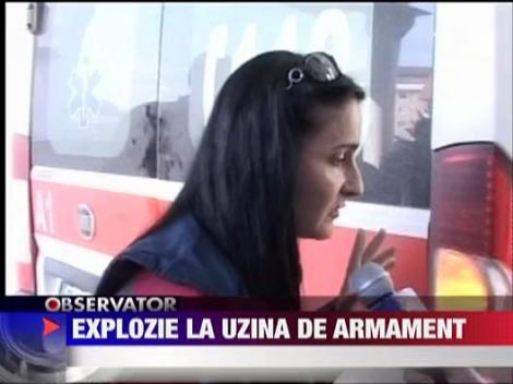 UPDATE / Explozie la fabrica de armament Sadu. Doi oameni au murit
