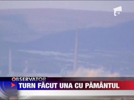 Turn inalt de 204 metri, dinamitat in Dej