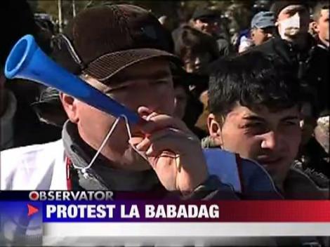 Protest la Primaria Babadag impotriva desfiintarii spitalului