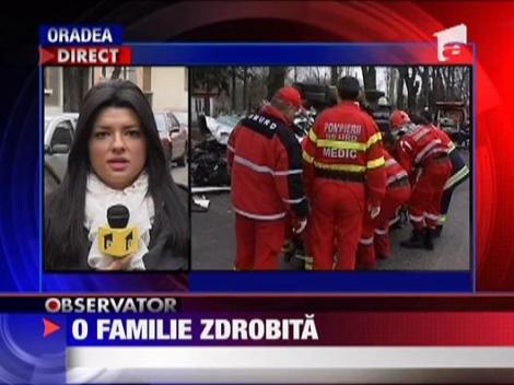 O familie intreaga a fost zdrobita de cabina unui TIR in Oradea
