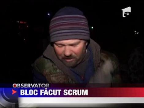 Opt familii au ramas pe drumuri in urma unui incendiu