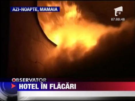 Cel mai de lux hotel din Mamaia, in flacari