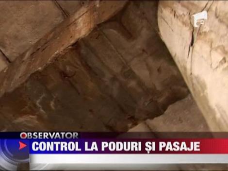 Control la poduri si pasaje! Pasajul Aviatiei sta sa cada