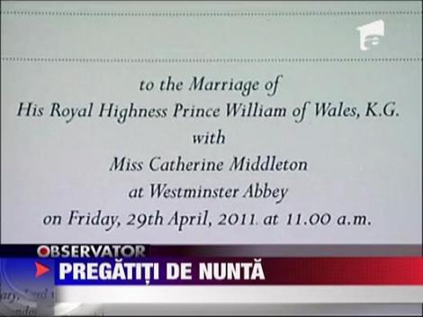 UPDATE / Printul William si-a definitivat lista invitatilor