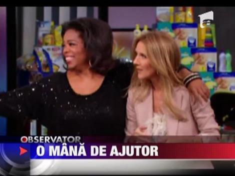 Oprah a donat 250.000 de dolari unei familii cu sexteti