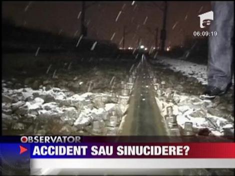 Tanar lovit de tren in Cluj