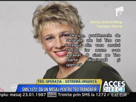 Teo Trandafir a fost operata si este in stare buna