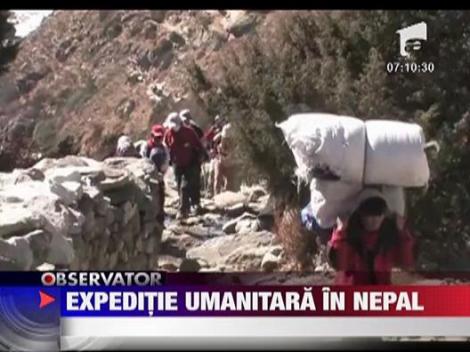 Expeditie umanitara in Nepal