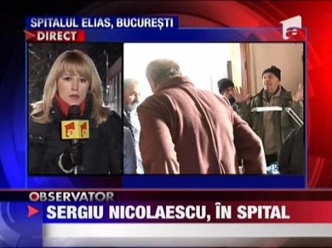 Sergiu Nicolaescu, internat din nou