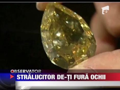 Diamant galben de peste 110 karate, expus in Londra