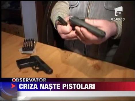 Tot mai multi romani isi cumpara pistoale pentru a se apara