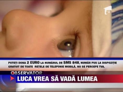 ACT CARITABIL / Luca vrea sa vada lumea