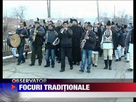 Mingi de foc pe dealurile din Sinca Noua