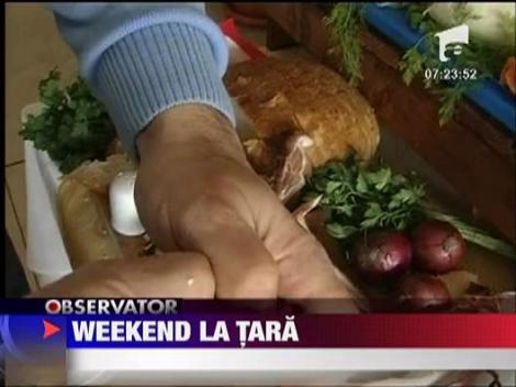 Weekend la tara, conditii de oras