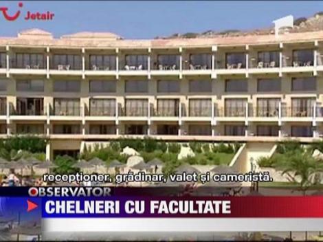 Absolventi de facultate, chelneri peste hotare